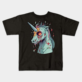 Zombie Unicorn Apocalypse Kids T-Shirt